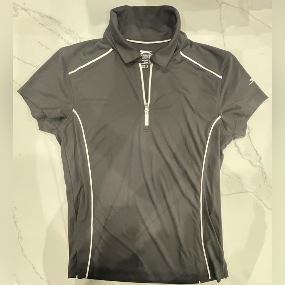 SLAZENGER Women's Golf Shirt Black Size S